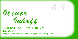 oliver inhoff business card